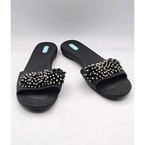 NEW Oka-B Women's Slide Sandal - Black Multi - Size LL (11.5-12)